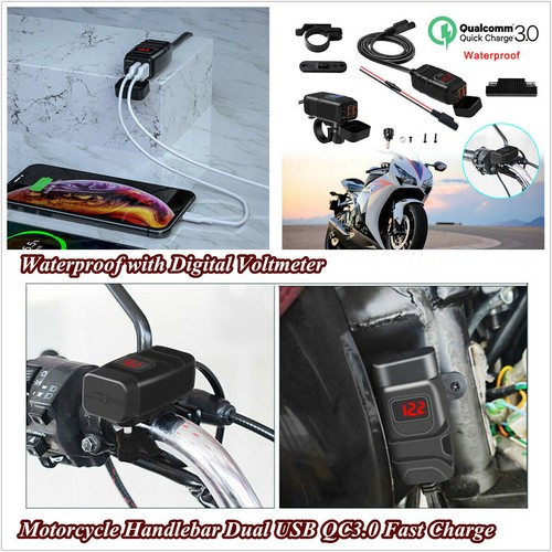 Motorcycle handlebar dual - motorcycle, usb